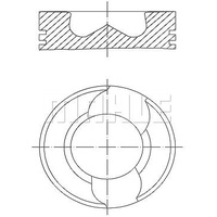 Mahle original 030 97 00 Kolben Zum Zylinder 1