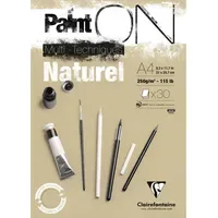 Clairefontaine Paint'ON Zeichenblock A4 30 Blatt 250 g/m2 naturbraun