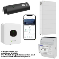 Growatt MIN 3000-XH 3kW Hybrid Wechselrichter mit 5.12kWh Solarspeicher-Set