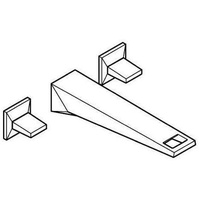 Grohe Allure Brilliant 3-Loch-Waschtischbatterie Wandmontage Supersteel