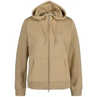 GANT Sweatjacke Hoodie Khaki L