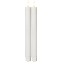 Star Trading 061-63 LED Stabkerze Flamme Stripe 2er-Set aus