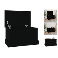 VidaXL Truhe Schwarz 50x30x28 cm Holzwerkstoff