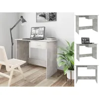 VidaXL Schreibtisch Betongrau 100×50×76 cm Holzwerkstoff