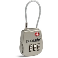 Pacsafe Prosafe 800 TSA Kabel Zahlenschloss Silver