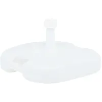 VidaXL Schirmständer Sand/Wasser 16 L Kunststoff Weiß