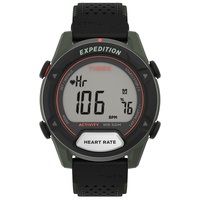 Timex Expedition Robuste Digitale Herren-Armbanduhr 43mm mit Lederband TW4B27000