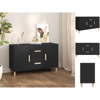 VidaXL Sideboard Schwarz 100x36x60 cm Holzwerkstoff