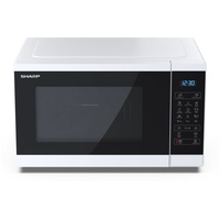 Sharp YC-MG252AE-W Mikrowelle mit Grill 11 Leistungsstufen, 25 Liter,