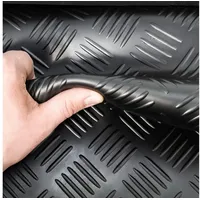 ANRO Gummimatte Riffelmatte Meterware 3mm Riffelblech Gummiläufer Riffelblechmatte als