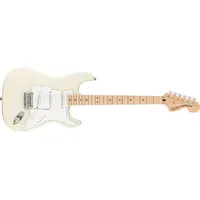 Squier Fender Affinity Series Stratocaster, E-Gitarre, Ahorn-Griffbrett, Olympic White