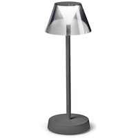 Ideal Lux Lolita LED-Terrassenleuchte, Akku, grau