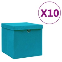 VidaXL Aufbewahrungsbox 28 x 28 x 28 cm 10-tlg.