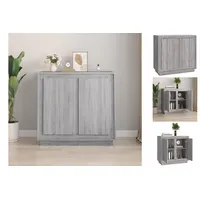 VidaXL Sideboard Grau Sonoma 80x34x75 cm Holzwerkstoff