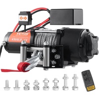 Vevor Elektrische Seilwinde 12V 4500lbs/2041kg Offroad Motorwinde Seilzug Elektrowinde