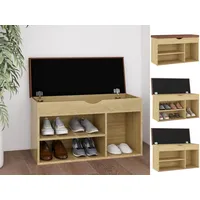 VidaXL Schuhbank mit Kissen Sonoma-Eiche 80x30x47 cm Holzwerkstoff