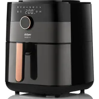 Arzum AR2074-G Heißluft-Fritteuse 6 l Timerfunktion, Überhitzungsschutz Silber, Schwarz