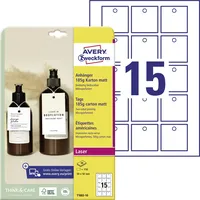 Avery Zweckform Hängeetiketten 50,0 x 50,0 mm weiß