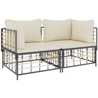 VidaXL Modular Loungesofa grau