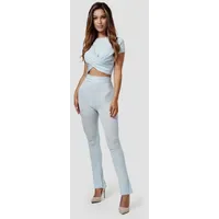 Rayshyne Damen Freizeitanzug 2-tlg., Femininer Lounge Zweiteiler Hose &