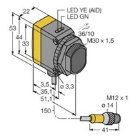 Turck Opto-Sensor QS30RRXSH2OQ5