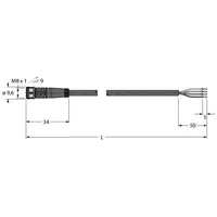 Turck Anschlussleitung PKG4M-5/TEL