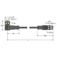 Turck Verbindungsleitung WKC4.5T-1 #6630943