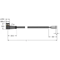Turck Anschlussleitung PKW4M-2/TEL