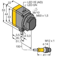 Turck Opto-Sensor QS30RRH2OQ5