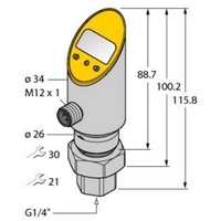 Turck Drucksensor PS01VR5012UPN8XH1141