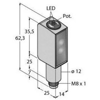 Turck Opto Sensor QMH26VPAF400Q7