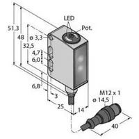 Turck Opto Sensor QM26VPAF400Q5