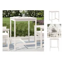 VidaXL Gartentisch 82,5 x 82,5 x 110 cm Weiß
