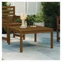 VidaXL Gartentisch Honigbraun 82,5x82,5x45 cm Massivholz Kiefer