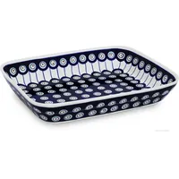 BUNZLAUER KERAMIK Auflaufform für 2 Personen 25,5x19,5cm, H=4,5 cm,