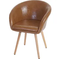 MCW Esszimmerstuhl Vaasa T633, Retro ~ Kunstleder, Wildlederimitat