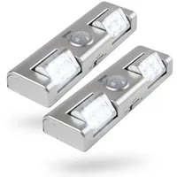 Greate 2x LED Lichtleiste mit Bewegungsmelder batteriebetrieben - LED