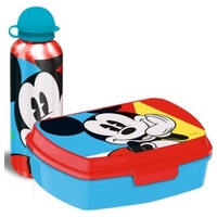 MICKEY MOUSE Trinkflasche & Brotdose Set