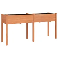 VidaXL Pflanzkübel mit Einsatz Braun 161x45x76 cm Massivholz Tanne