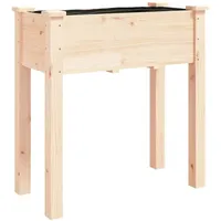 VidaXL Pflanzkübel mit Einsatz 71x37x76 cm Massivholz Tanne