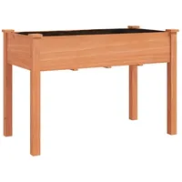 VidaXL Pflanzkübel mit Einsatz Braun 118x59x76 cm Massivholz Tanne