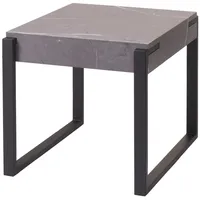 MCW Beistelltisch L53 Marmor-Optik grau