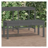 VidaXL Gartenbank Grau 109x44x45 cm Massivholz Kiefer