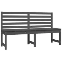 VidaXL Gartenbank Grau 157,5 cm Massivholz Kiefer