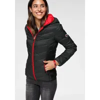 KangaROOS Steppjacke in schwarz-rot | Gr.: 42