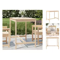 VidaXL Gartentisch 121 x 82,5 x 20 cm Braun
