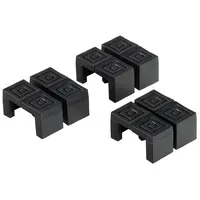 Stagecaptain Bodenschoner 12er Set Kunststoff schwarz