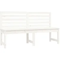 VidaXL Gartenbank Weiß 157,5 cm Massivholz Kiefer