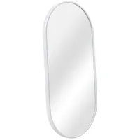 [en.casa] Wandspiegel Corato 40x80cm Badezimmerspiegel Badspiegel Schminkspiegel Hängespiegel Ellipsen-Form