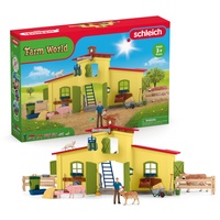 Schleich Farm World 42605 Großer Stall mit Tieren und